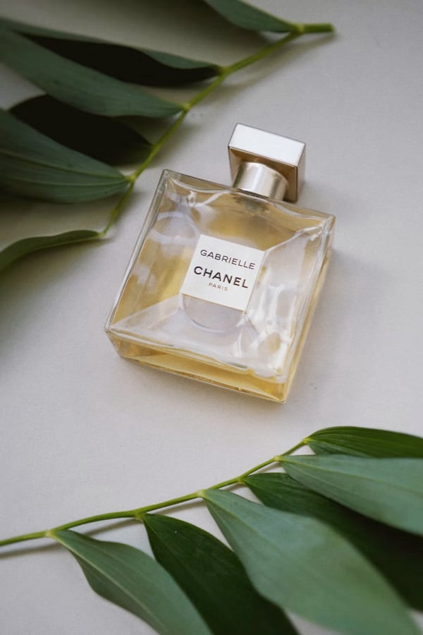 commercial display of Chanel's Gabrielle perfume